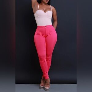 Swank A Posh Fuschia Superga Jeans L